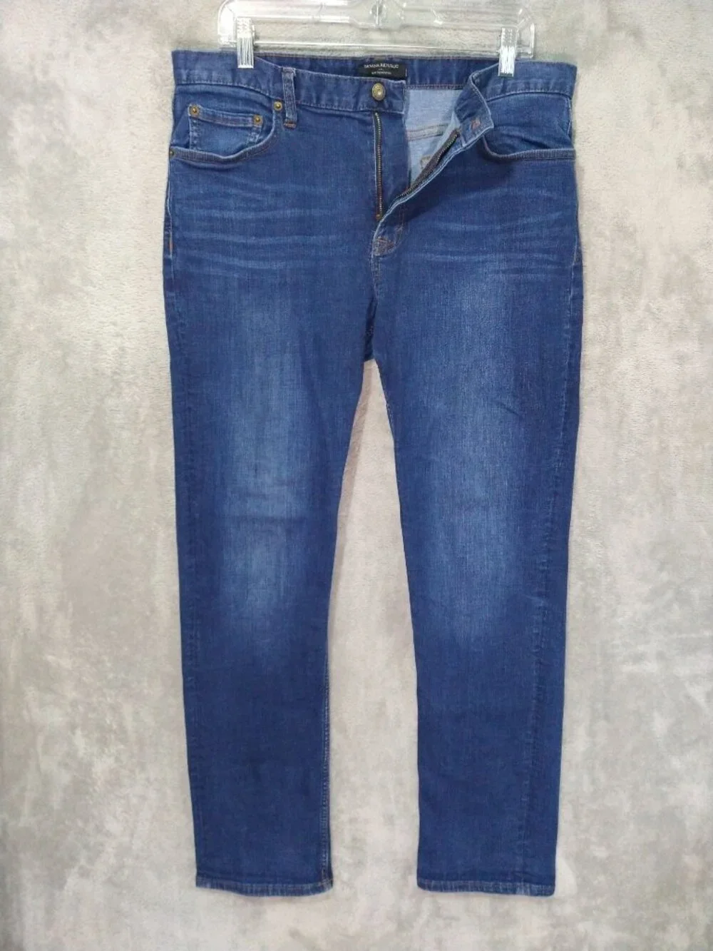 Banana Republic Jeans Men 35x32 Blue Denim Slim Techmotion Medium Wash Stretch